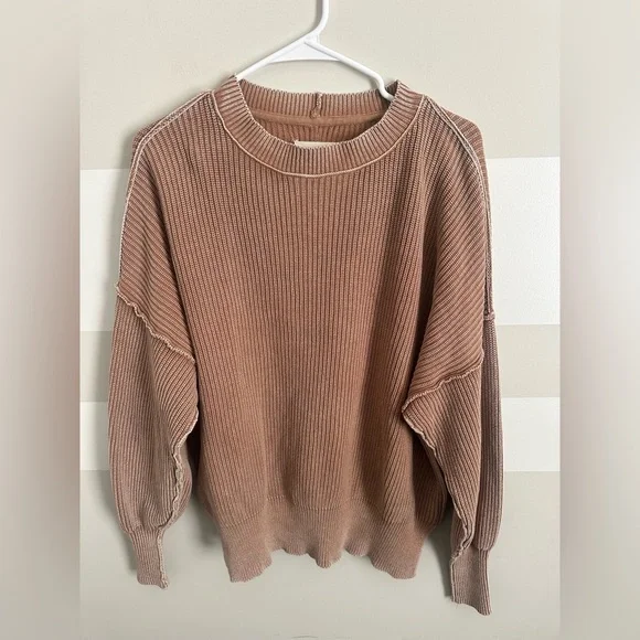Aerie Brown Beyond Sweater Size Small - Picture 2 of 2